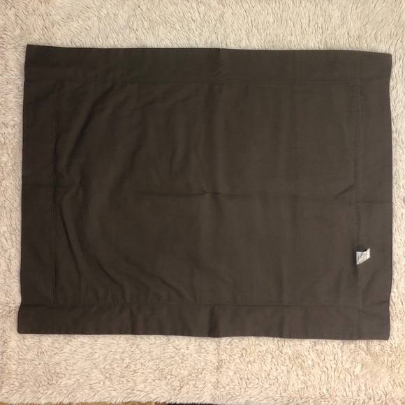 Queen Pillow Cases Green Dark Brown Decorative Embroidered Floral Elegant - Picture 3 of 8